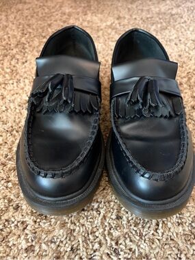 Dr Martens Adrian Black Tassel Loafers